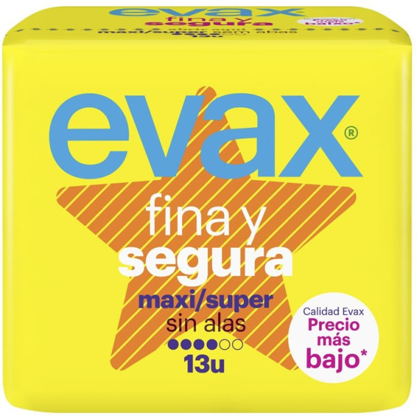 Evax Fina&segura Maxi Compresses 13 Unités Femme