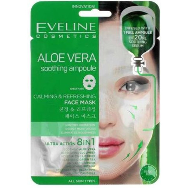 Eveline Mascarilla Facial Con Aloe Vera 8 En 1 1ml