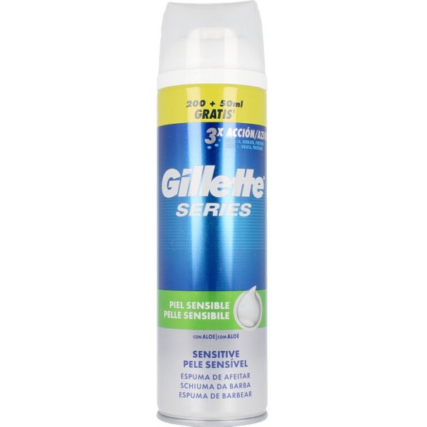 Gillette Series Sensitive Skin Schiuma da Barba 250 Ml Uomo