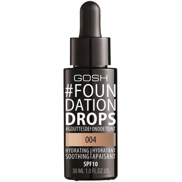 Gosh Foundation Moisturizing Drops SPF10 004 Natural 30 ml for Women