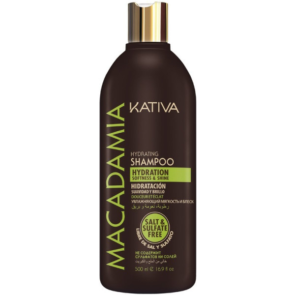 Kativa Macadamia Hydraterende Shampoo 500 Ml Vrouw