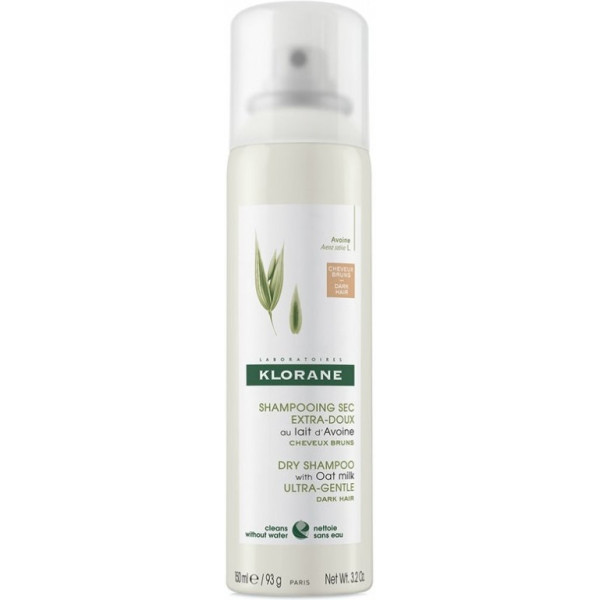 Klorane dry shampoo with oat milk ultra gentle dark hair 150 ml unisex