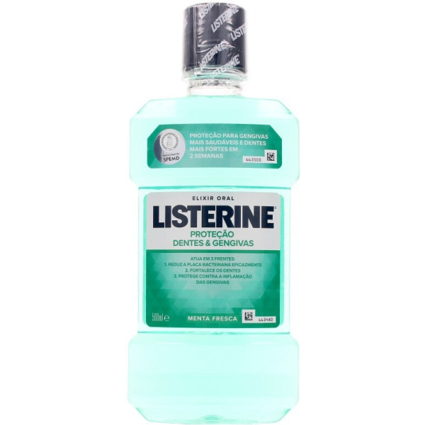 Listerine enxaguatório bucal para gengivas e dentes 500 ml unissex