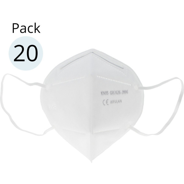 Mask Protection Kn95-ffp2 Foldable Mask 20 Piezas Unisex