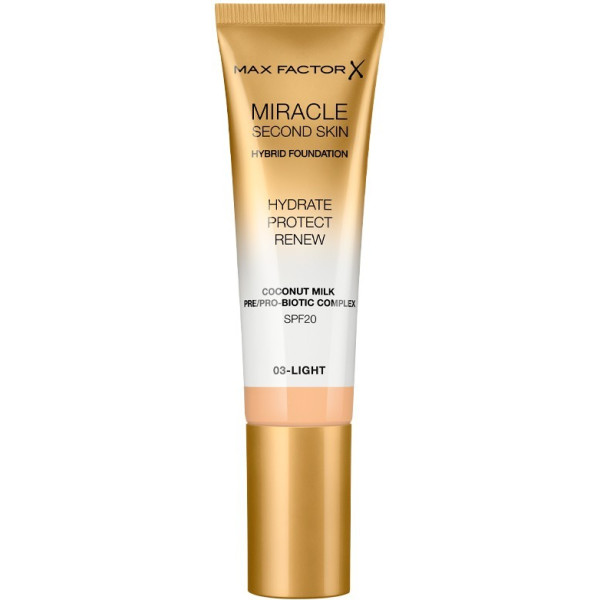 Max Factor Miracle Touch Second Skin Found.spf20 3-light 30 ml feminino