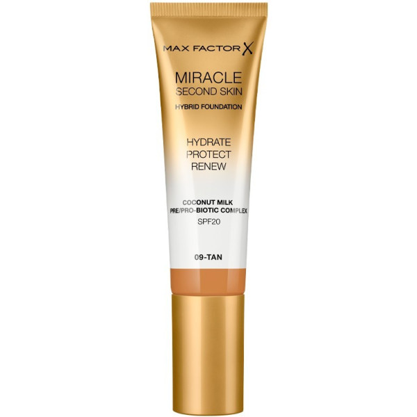 Max Factor Miracle Touch Second Skin Found.spf20 9-tan 30 Ml Donna