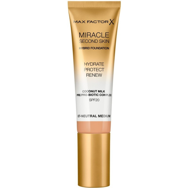 Max Factor Miracle Touch Second Skin Found.spf20 7-neutraal Medium 30 M Vrouw