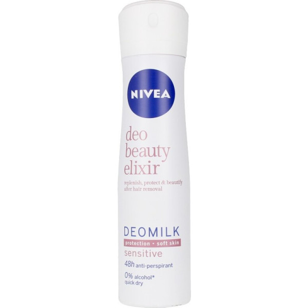 Nivea Milk Beauty Elixir Sensitive Deodorant Vaporizador 150 Ml Mujer