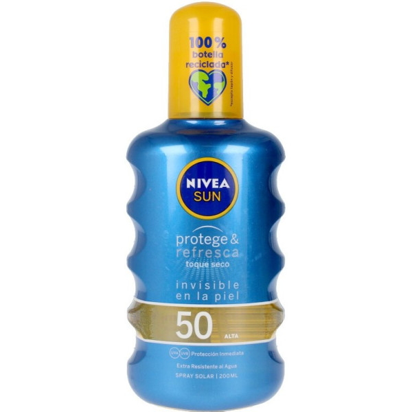 Nivea Sun Protects & Refresh Spray Spf50 200 ml Unissex