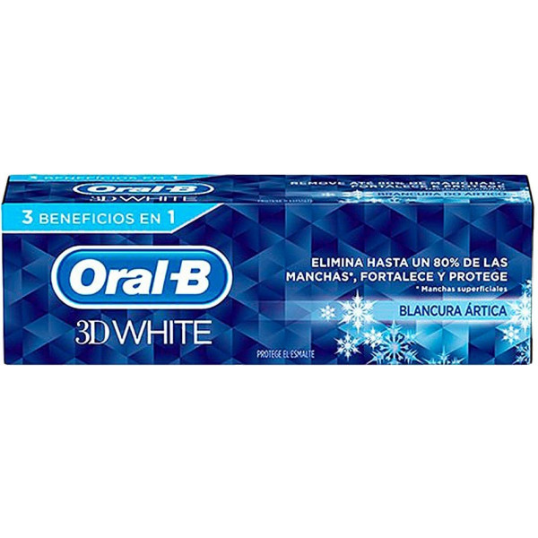Oral-b 3d White Arctic Whiteness Dentifrice 75 Ml Unisexe
