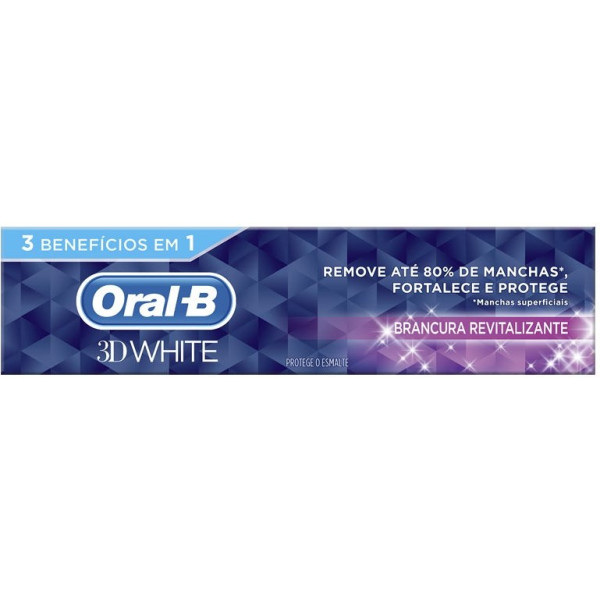 Oral-b 3d White Dentifrice Revitalisant Blancheur 75 Ml Unisexe