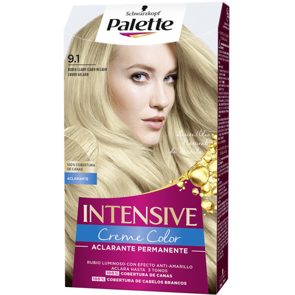Paleta Intensive Dye 9.1-loiro claro Ash Woman