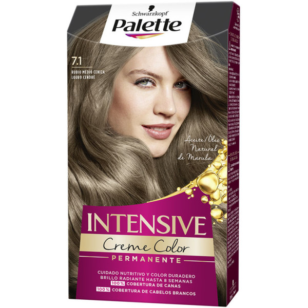 Palette Intensive Tinte 7.1-rubio Medio Ceniza Mujer