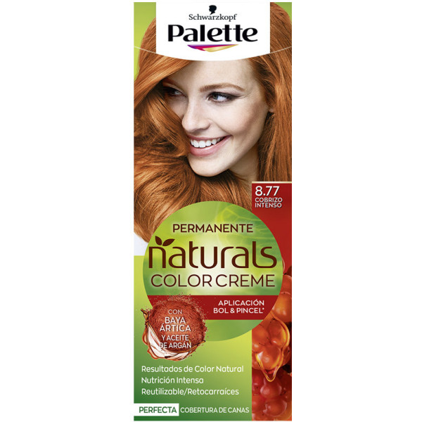 Palette Natural Dye 8.77 - Intensives Kupfer Haarfärbemittel für Frauen