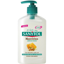 Dispensador de sabonete nutritivo antibacteriano Sanytol 250 ml unissex