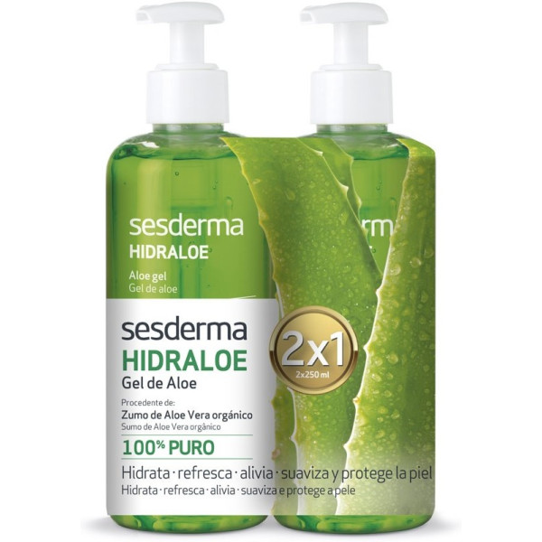 Sesderma Hidraloe Gel 100% Pure Lot 2 Stück Frau