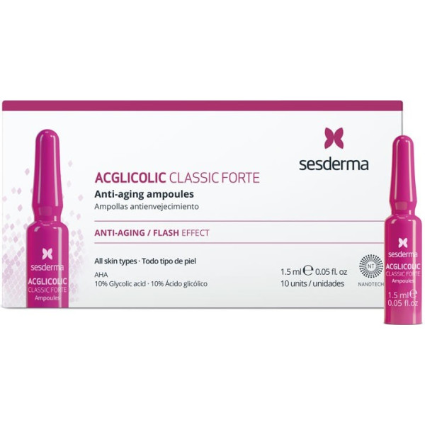 Sesderma Acglicolic Classic Ampoules Forte 5 X 2 Ml Femme