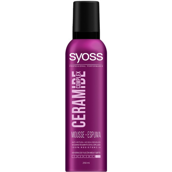 Syoss Ceramide Complex Mousse Ultrastrong 250 Ml Unisexe