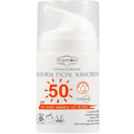 Arganour Natuurlijke & biologische zonnebrandcrème voor het gezicht Spf50 50 ml Unisex