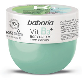 Babaria Vitamin B3+ Body Cream 100% Vegan 400 Ml Mujer