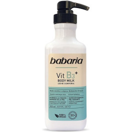 Babaria Vitamin B3+ Body Milk 100% Vegan 500 Ml Mujer