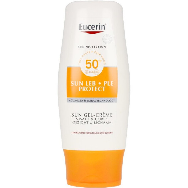Eucerin Sun Leb-ple Protect Gel Creme FPS 50+ 150 ml Unissex