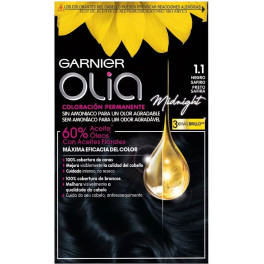 Garnier Olia Coloration Permanente 110 Noir Saphir 4 Pièces
