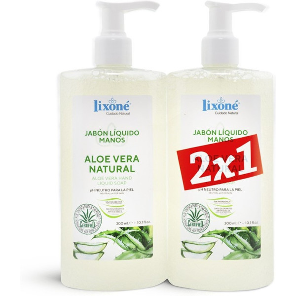 Lixone Aloe Vera Natürliche Flüssigseife Lot 2 Stück Unisex