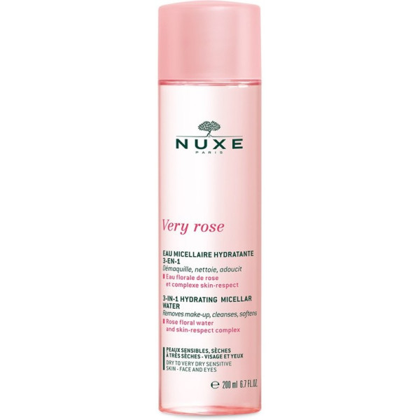 Nuxe Very Pink Eau Micellaire Feuchtigkeitsspendend 3 in 1 200 ml Unisex