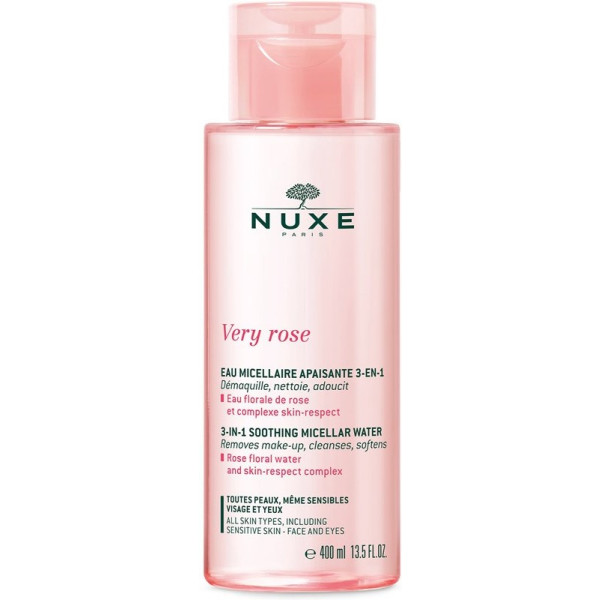 Nuxe Very pink eau micellaire apaisante 3 em 1 400 ml unissex