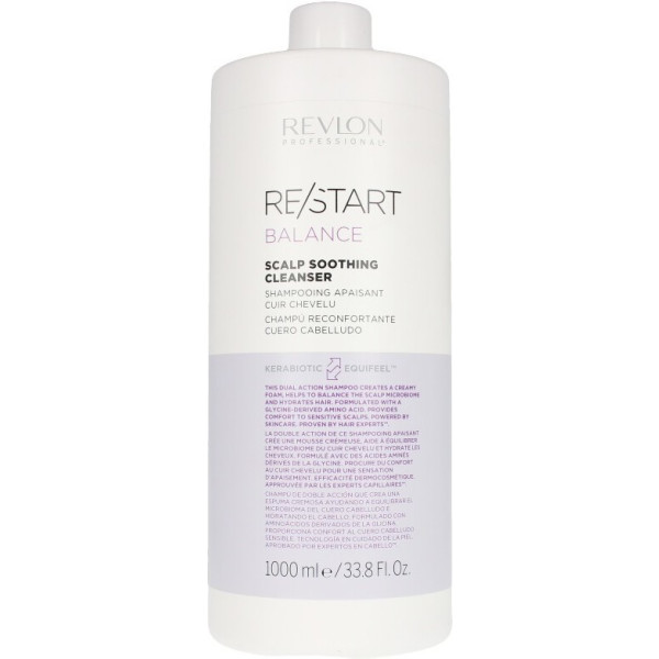 Revlon Re-start Balance Soothing Cleanser Shampoo 1000 Ml Unisex