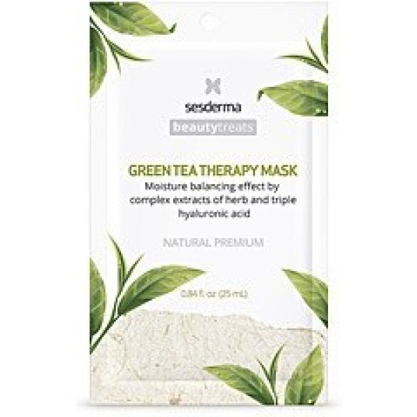 Sesderma Beauty Treats Masque thérapeutique au thé vert 25 ml unisexe