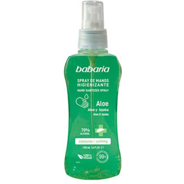 Babaria Higienizante Spray De Manos Aloe 70% Alcohol 500ml