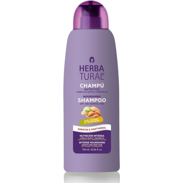 Shampooing nourrissant à la kératine Herbatural 750 ml