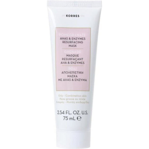 Korres Pomegranate Ahas And Enzyme Mask 75ml 40ml