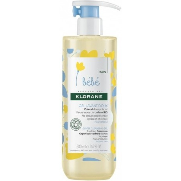 Klorane Baby Sanftes Reinigungsgel Beruhigende Calendula 500 ml Unisex