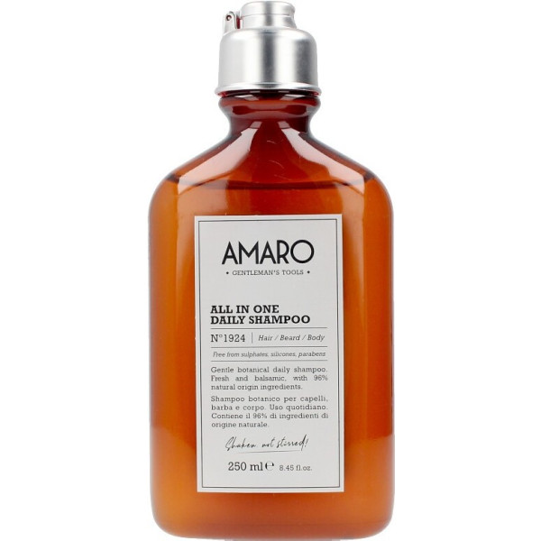 Farmavita Amaro All In One Daily Shampoo Nº1924 Hairbeardbody 250 Ml Hombre