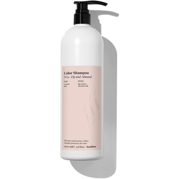 Farmavita Back Bar Color Shampoo Nº01-Vijg en Amandel 1000 ml Unisex