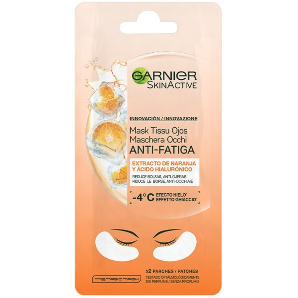 Garnier Skinactive Mask Tissu Eyes Antifadiga X 2 Adesivos Unissex