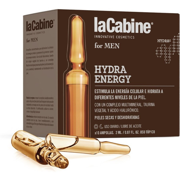 La Cabine For Men Ampoules Hydra Energy 10 X 2 Ml Homme