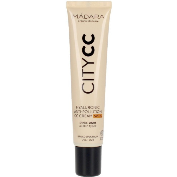 Mádara Organic Skincare Citycc Hyaluronic Anti-pollution Cc Cream Spf15 Light 40 Ml Unisex
