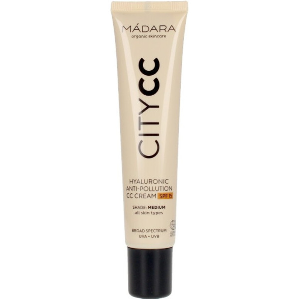 Mádara Organic Skincare Citycc Hyaluronic Anti-pollution Cc Cream Spf15 Medium 40 M Unisex