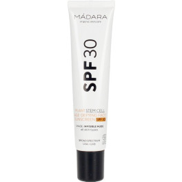 Mádara Organic Skincare Plant Stem Cell Protetor solar facial anti-envelhecimento Spf30 40 ml unissex