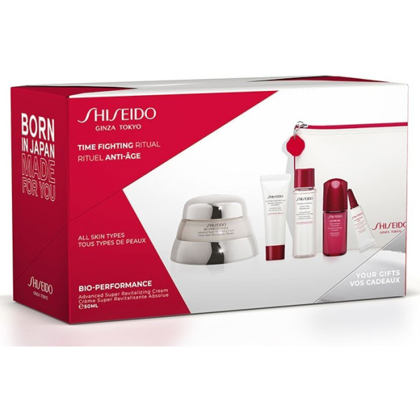 Shiseido Super Revitalizing Cream + Clarifying Cleansing Foam + Softener + Infusing Concentrate + Ultimune Eye + Neceser 50ml