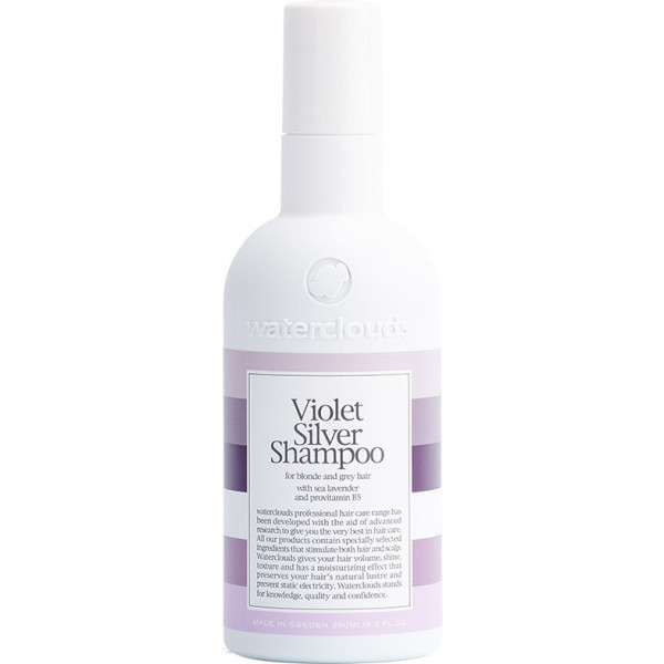 Waterclouds Violet Silver Shampooing Pour Cheveux Blonds Et Gris 250 Ml Femme