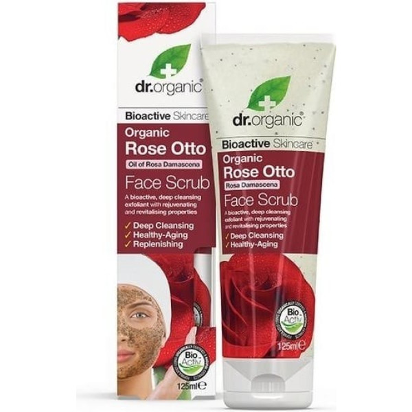 Scrub viso alla rosa Dr Organic 125 ml