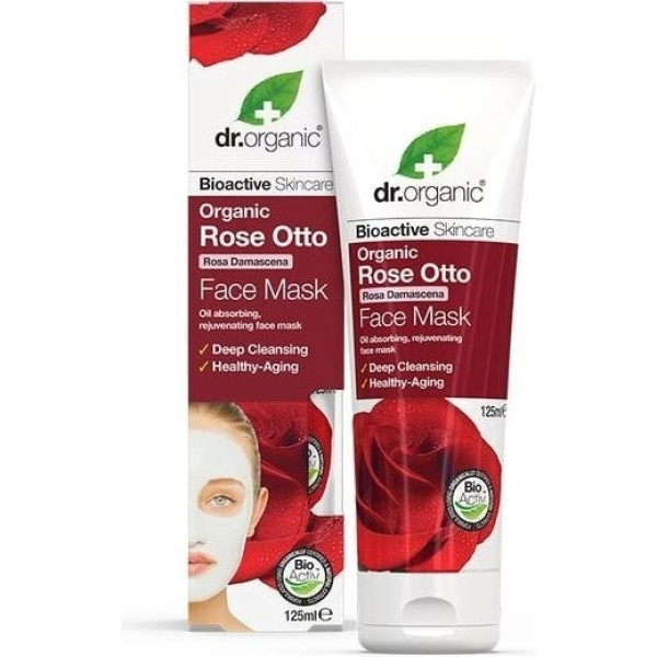 Dr Organic Rozen Gezichtsmasker 125ml