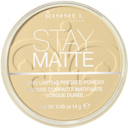 Rimmel London Stay Matte Cipria Pressata 005-Beige Setoso 14 Gr Donna