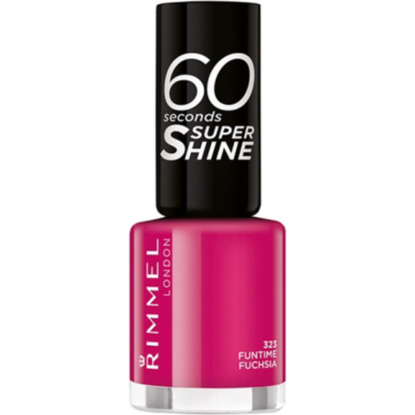 Rimmel London 60 Seconds Super Shine 323-funtime Fuchsia Femme