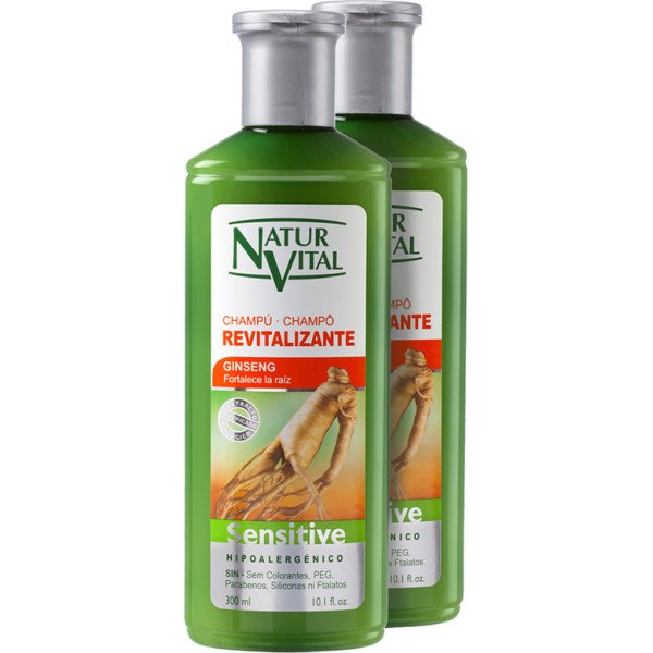 Naturaleza Y Vida Sensitive revitaliserende shampoo Lot 2 stuks Unisex